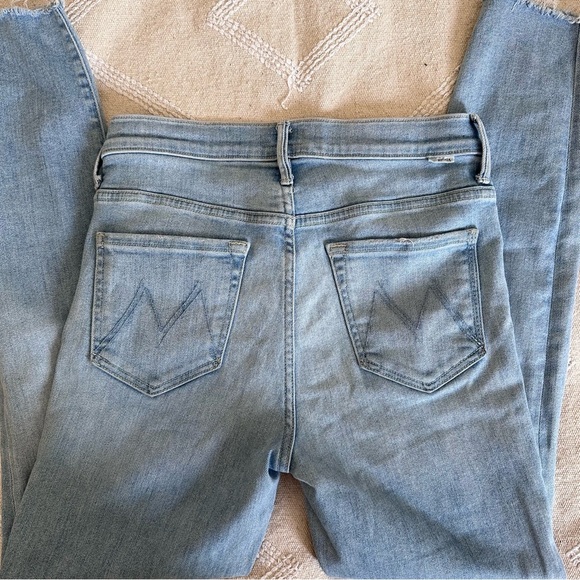 Mother The Stunner Ankle Fray Crafty Side Denim Blue Jeans Women’s 27 - Picture 8 of 10